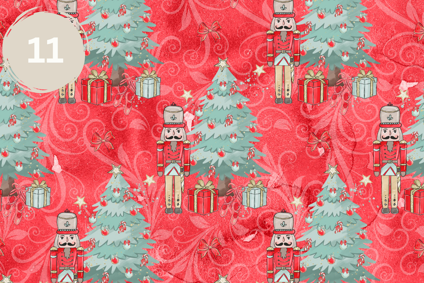 Nutcracker Collection - Adhesive Vinyl 12x12 Sheets - 11 Design Options