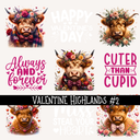 Valentine Highlands UV DTF Decal sheet (2 variants )