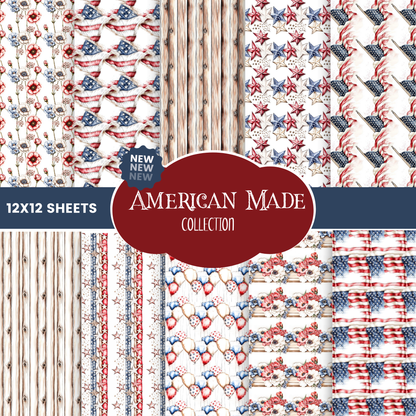 American Made- vinyl sheets 10 (Patterns to choose from)