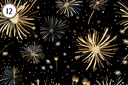 New Years Collection - Adhesive Vinyl 12x12 Sheets - 12 Design Options