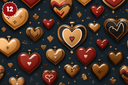 Queen of Hearts Collection - Adhesive Vinyl 12x12 Sheets - 20 Design Options