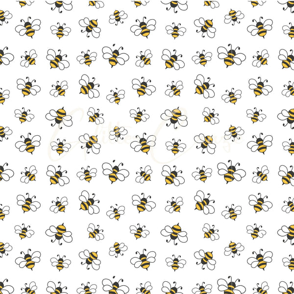 Bee Happy Collection 25 prints - Adhesive Vinyl 12x12 Sheets
