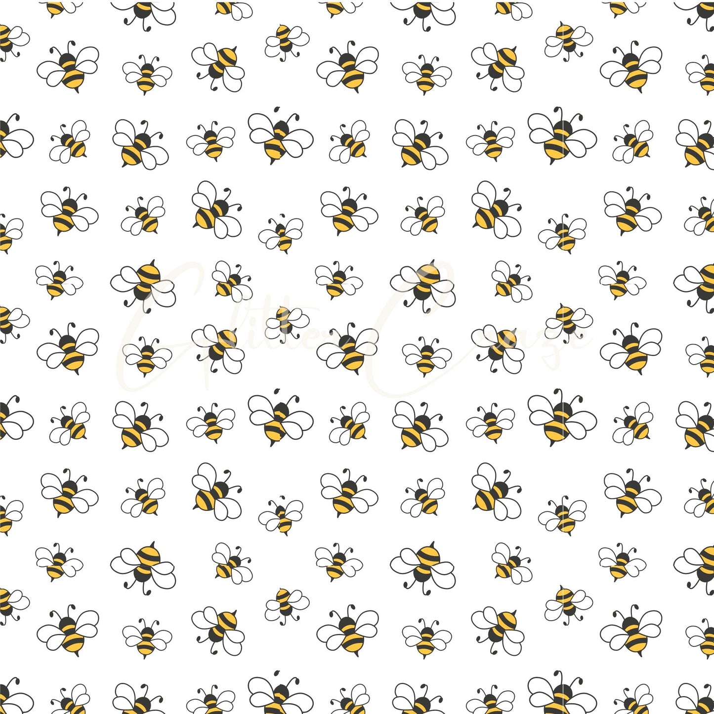 Bee Happy Collection 25 prints - Adhesive Vinyl 12x12 Sheets