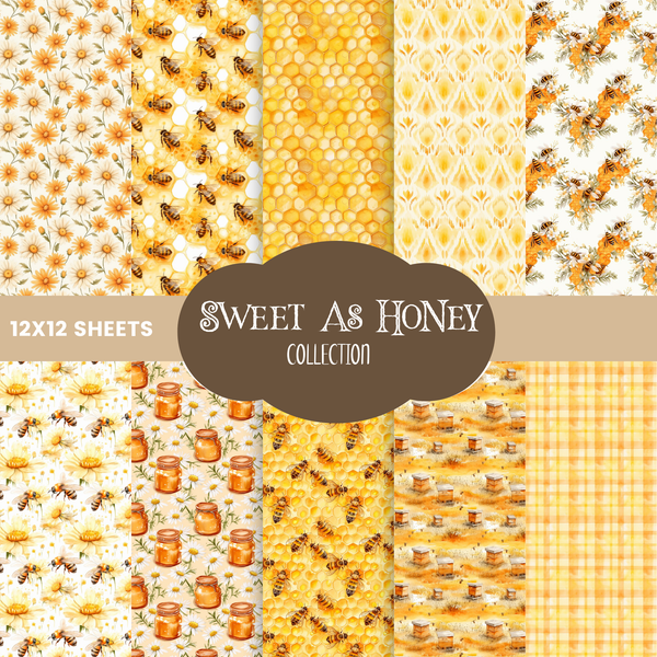 Sweet as Honey - vinyl sheets 10 (Patterns to choose from)