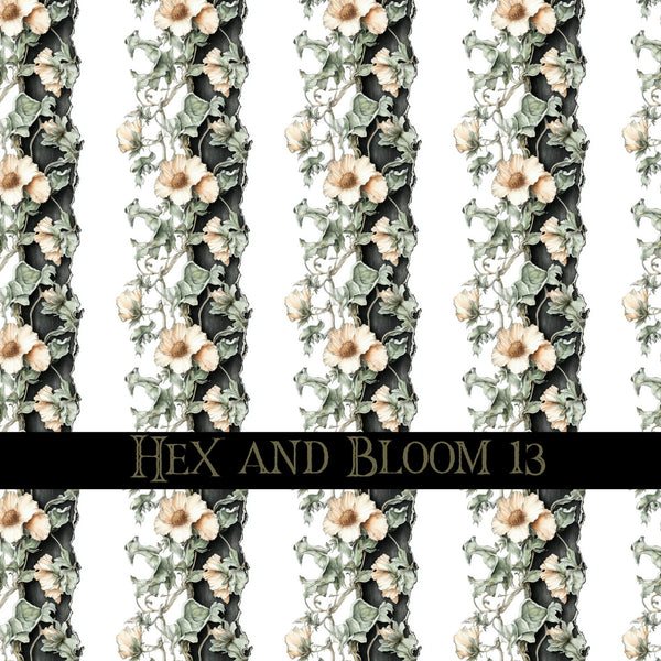 Hex and Bloom Vinyl collection- 12x12 vinyl sheets-16 designs available
