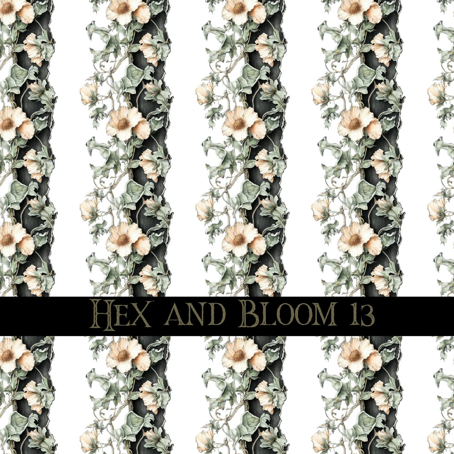 Hex and Bloom Vinyl collection- 12x12 vinyl sheets-16 designs available