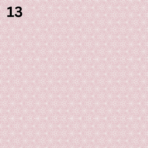 Rustic Pink Christmas Collection - Adhesive Vinyl 12x12 sheets - 20 Prints