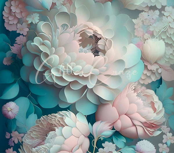 3D Flowers and roses - Adhesive Vinyl Wrap - 14 Designs