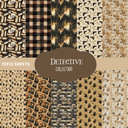 Detective - vinyl sheets 10 (Patterns to choose from)