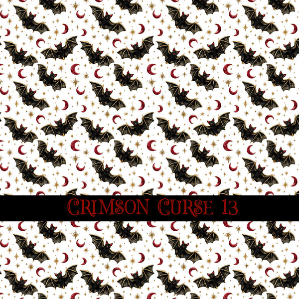 Crimson Curse Vinyl collection- 12x12 vinyl sheets-14 designs available