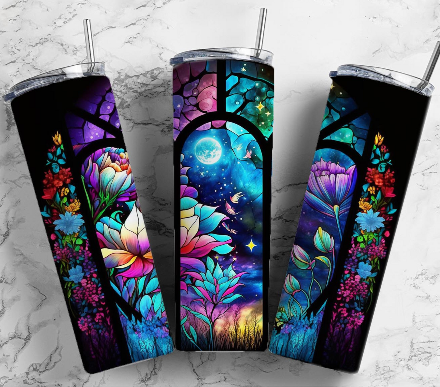 Stained Glass - Adhesive Vinyl Wraps - 30 Design Options