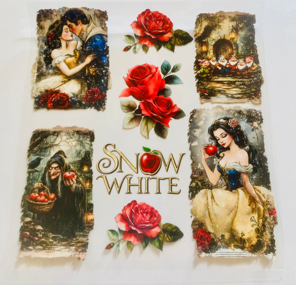 #161 Double Sided Snow wite Torn Pages