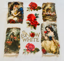 #161 Double Sided Snow wite Torn Pages