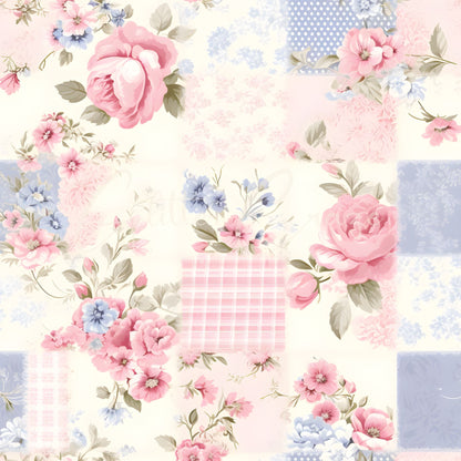 Shabby Chic - Adhesive Vinyl 12x12 Sheets - 24 Design options