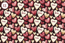 Day of Love Collection - Adhesive Vinyl 12x12 Sheets - 15 Design Options