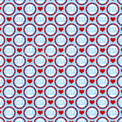 4th of July - Adhesive Vinyl 12x12 sheets - 30 patterns