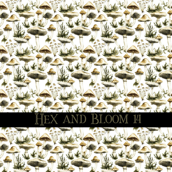 Hex and Bloom Vinyl collection- 12x12 vinyl sheets-16 designs available