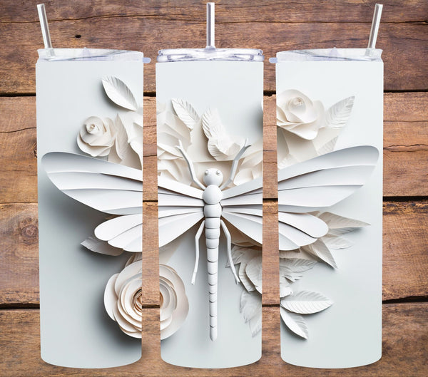 3D Dragonflies - Adhesive Vinyl Wrap - 8 designs