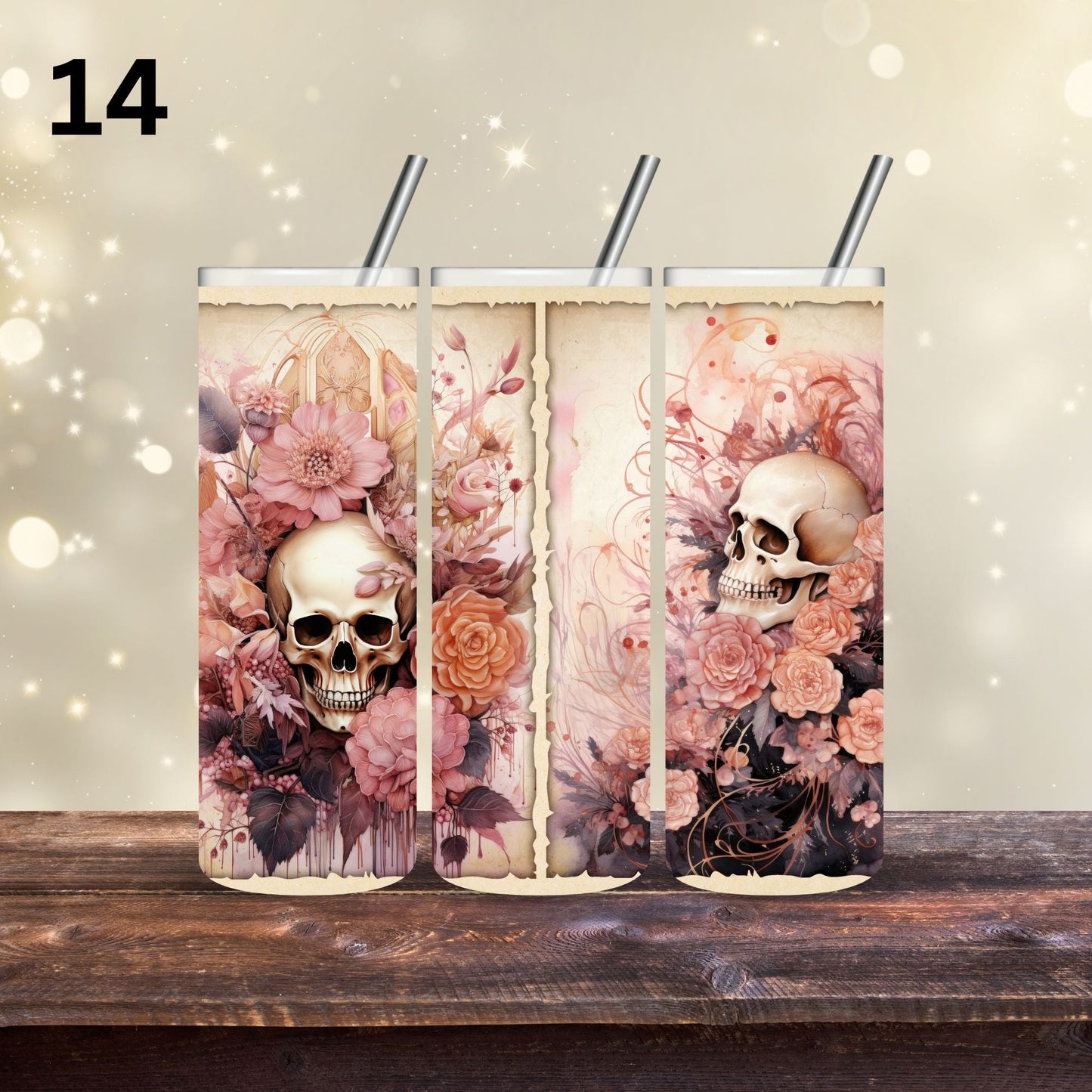 Victorian Skulls - Adhesive Vinyl Wrap - 20 Designs