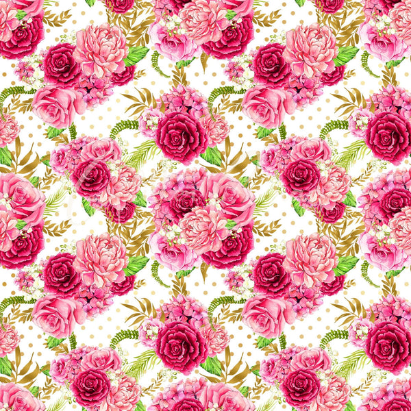 All the Roses - Adhesive Vinyl 12x12 Sheets - 14 Design Options