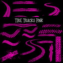 Tire Tracks UV DTF Decal sheet 5 Color Options