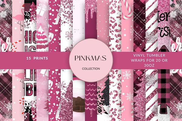 Pinkmas Christmas Collection - Adhesive Vinyl Wrap - 15 Design Options