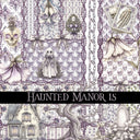 Haunted Manor Vinyl collection- 12x12 vinyl sheets-16 designs available