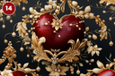 Queen of Hearts Collection - Adhesive Vinyl 12x12 Sheets - 20 Design Options