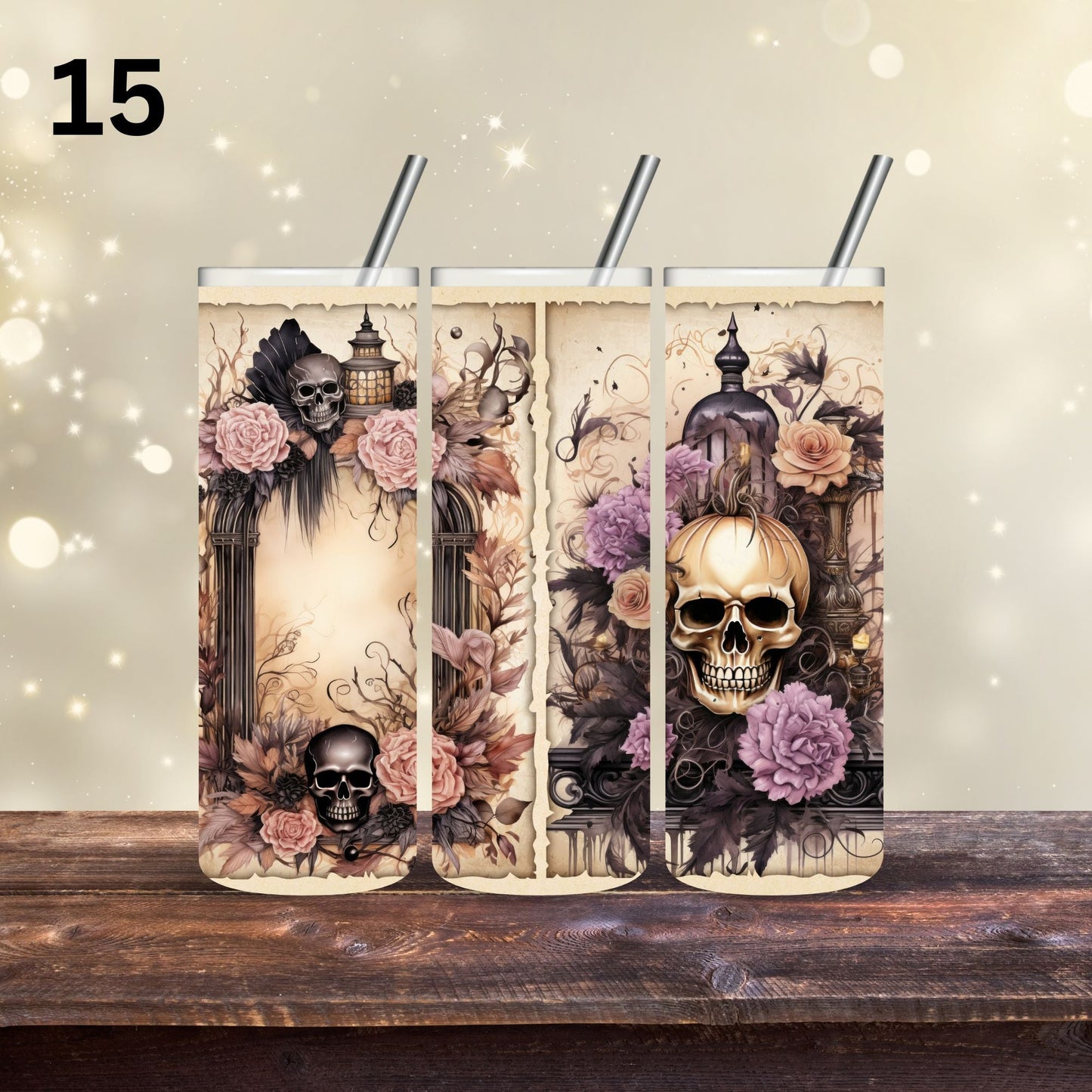 Victorian Skulls - Adhesive Vinyl Wrap - 20 Designs