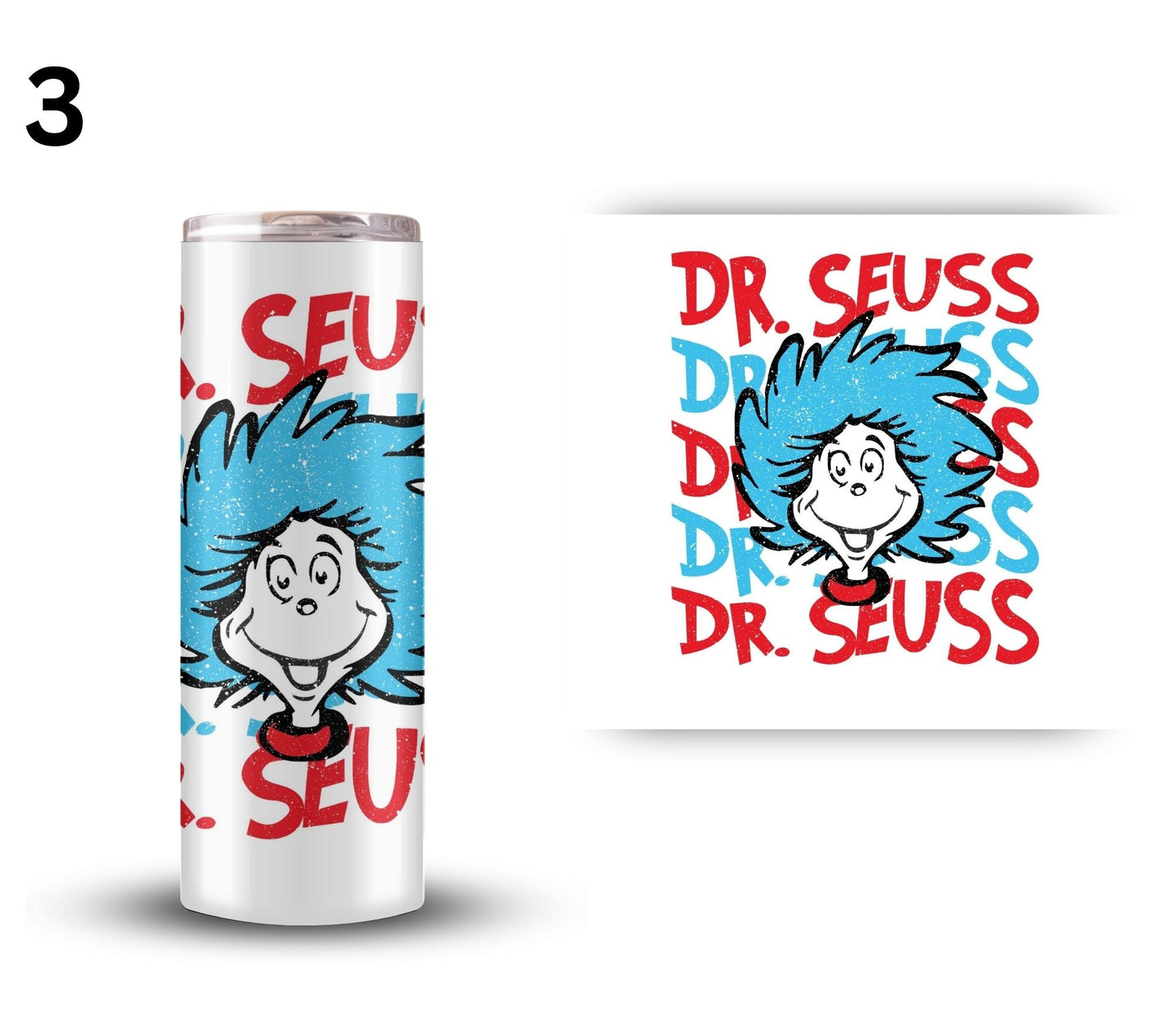 Seuss - UV DTF Decals- 12 designs 4 Sizes