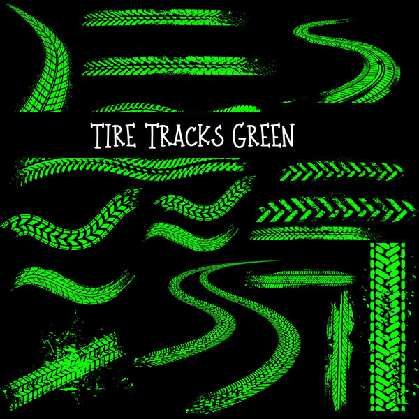 Tire Tracks UV DTF Decal sheet 5 Color Options