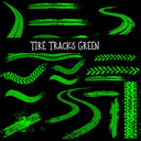 Tire Tracks UV DTF Decal sheet 5 Color Options