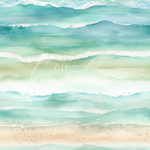 Ocean Beach - Adhesive Vinyl 12x12 Sheets -24 unique designs