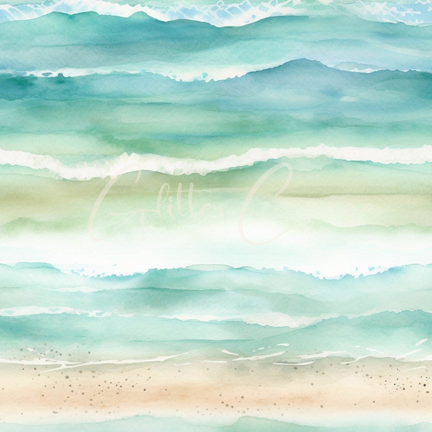 Ocean Beach - Adhesive Vinyl 12x12 Sheets -24 unique designs