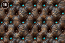 Turquoise and Brown Tooled Leather - Adhesive Vinyl 12x12 Sheets - 22 Design Options