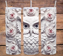 3D Owl Vinyl owl - Adhesive Vinyl Wrap - 8 Designs