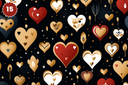 Queen of Hearts Collection - Adhesive Vinyl 12x12 Sheets - 20 Design Options