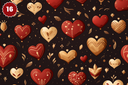 Queen of Hearts Collection - Adhesive Vinyl 12x12 Sheets - 20 Design Options