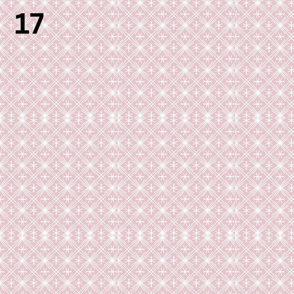Rustic Pink Christmas Collection - Adhesive Vinyl 12x12 sheets - 20 Prints