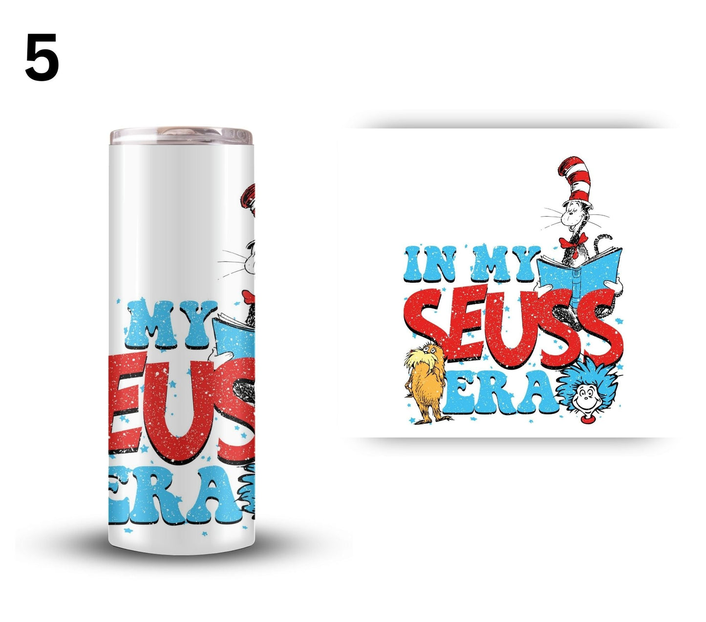 Seuss - UV DTF Decals- 12 designs 4 Sizes