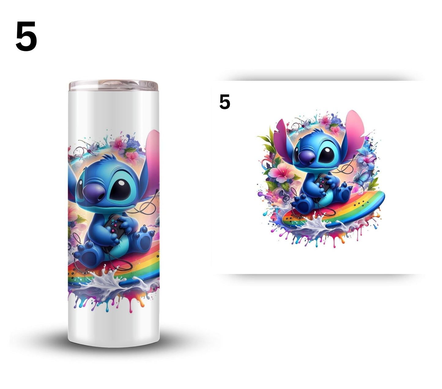 Stitch - UV DTF Decals- 8 Designs-3 sizes