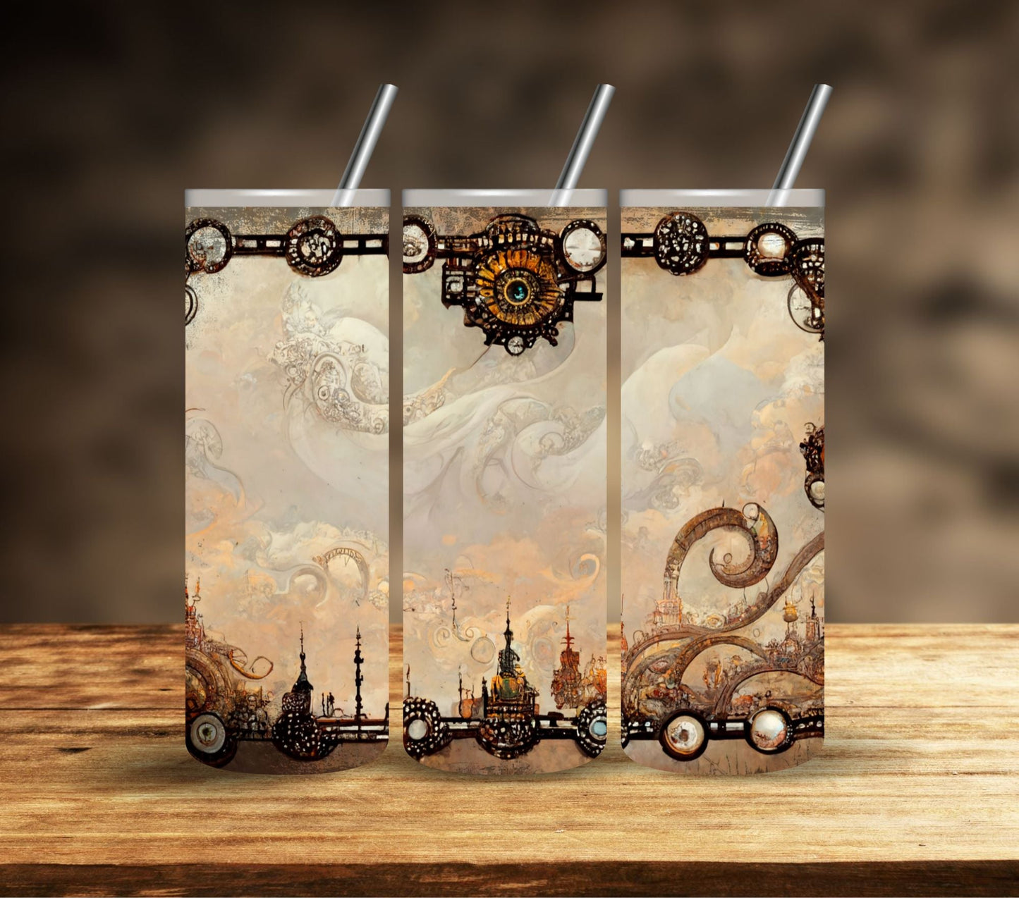 Steampunk Vintage  - Adhesive Vinyl Wrap- 10 Designs