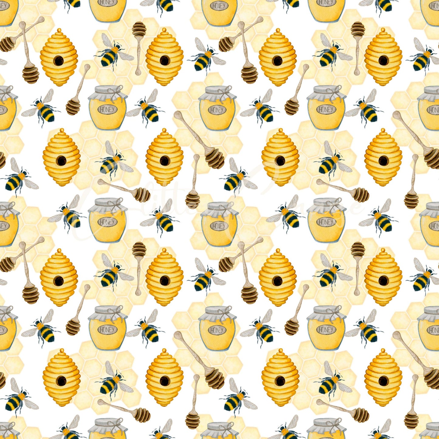 Bee Happy Collection 25 prints - Adhesive Vinyl 12x12 Sheets