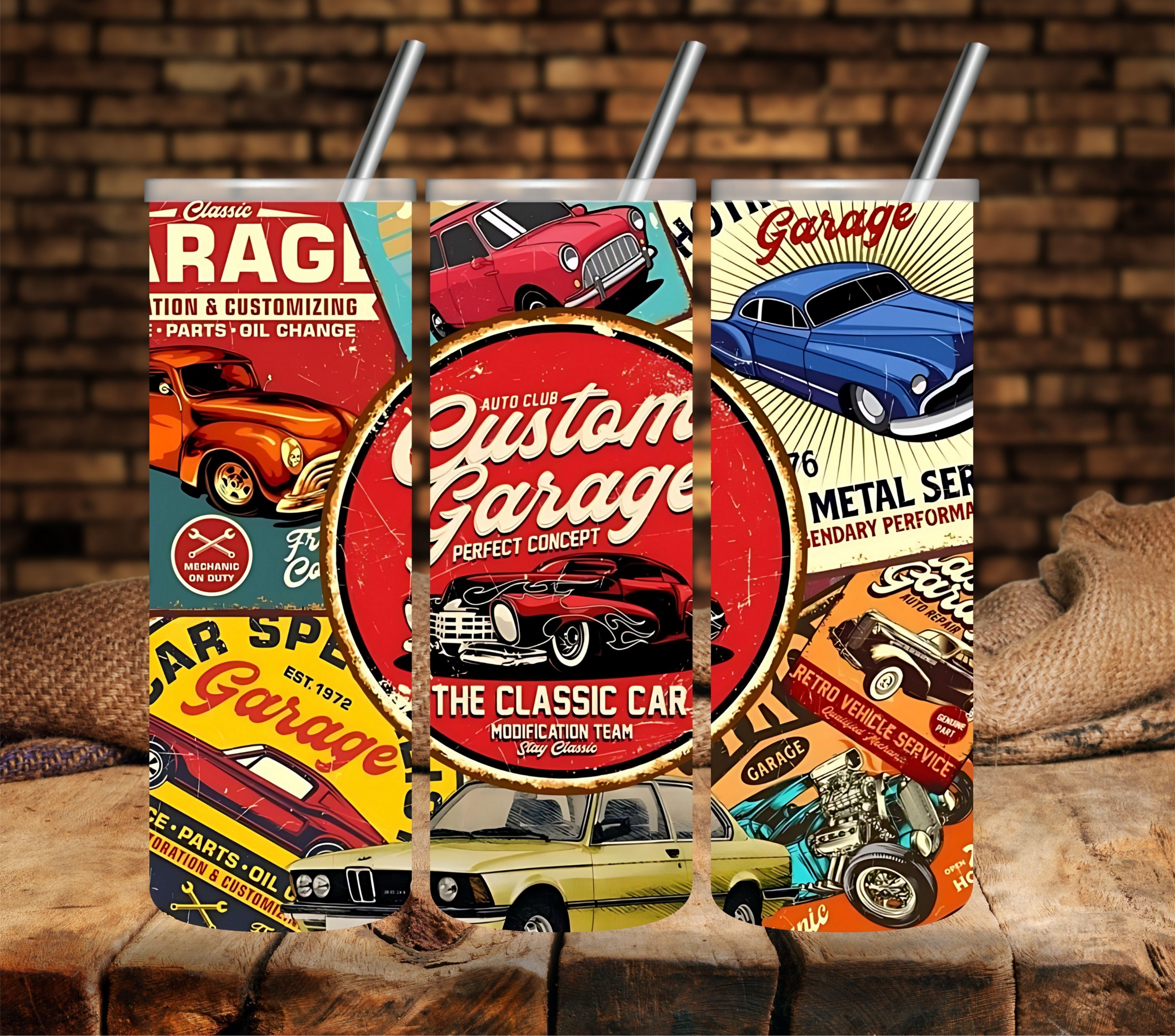 Custom Garage vinyl tumbler wraps – 3D Undercover