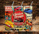 Custom Garage vinyl tumbler wraps