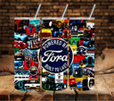Powered By vinyl tumbler wraps