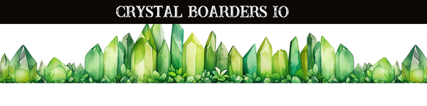 Crystals Borders UV DTF - 8 Design Options