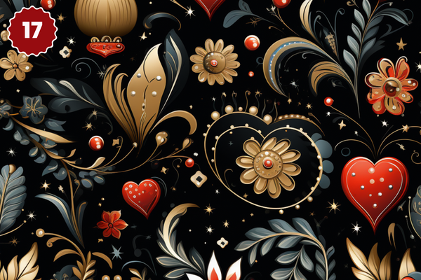 Queen of Hearts Collection - Adhesive Vinyl 12x12 Sheets - 20 Design Options