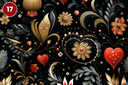 Queen of Hearts Collection - Adhesive Vinyl 12x12 Sheets - 20 Design Options