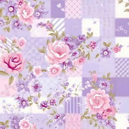 Shabby Chic - Adhesive Vinyl 12x12 Sheets - 24 Design options